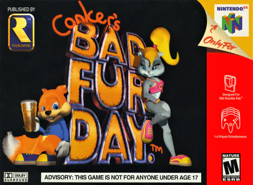 Conker's Bad Fur Day Nintendo 64 box art