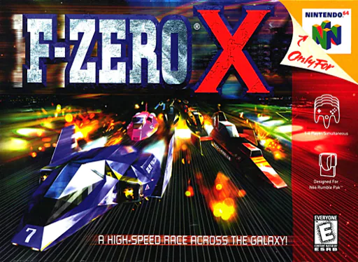 F-Zero X Nintendo 64 box art