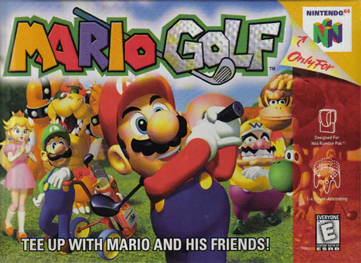Mario Golf Nintendo 64 box art