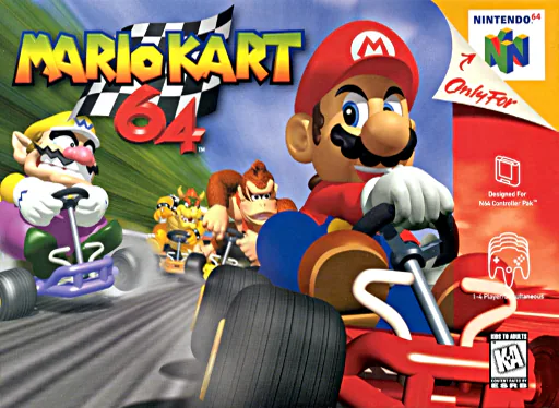 Mario Kart 64 Nintendo 64 box art
