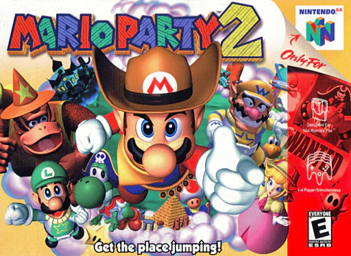 Mario Party 2 Nintendo 64 box art
