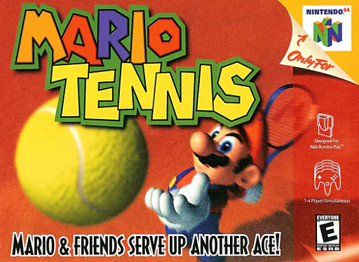 Mario Tennis Nintendo 64 box art