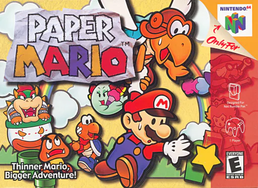 Paper Mario Nintendo 64 box art