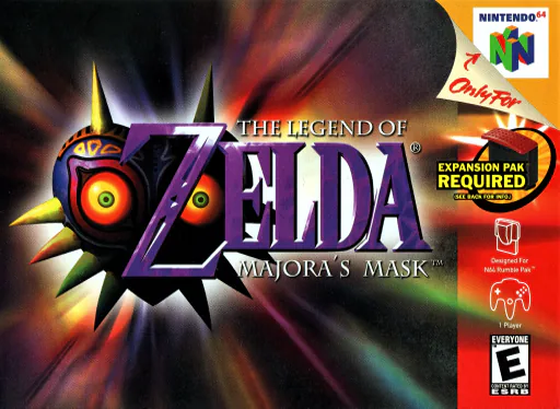 The Legend of Zelda: Majora's Mask Nintendo 64 box art
