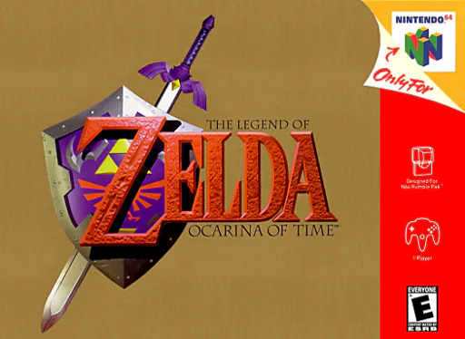 The Legend of Zelda: Ocarina of Time Nintendo 64 box art